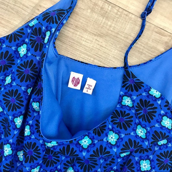 AUW royal blue romper size L NWOT - Picture 4 of 5